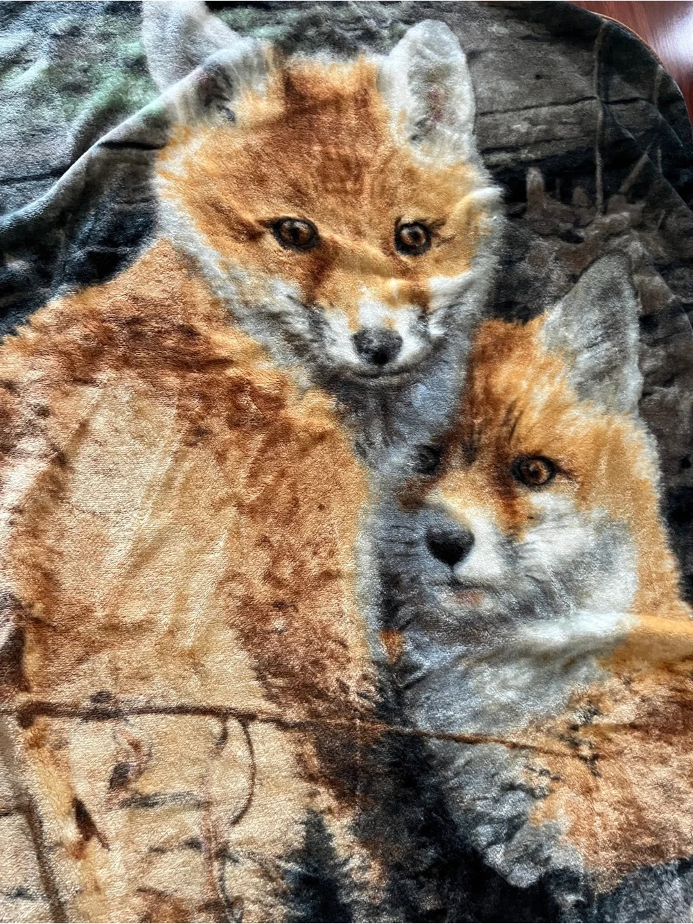 Woodland collection by Loftex James Hautman FOX Throw blanket
